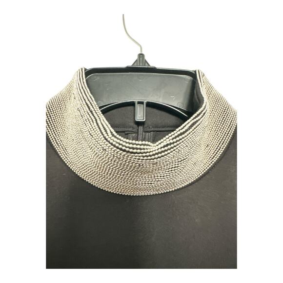 Saint Gil Paris Asymmetrical Halter Embellished Sleeveless Mini Dress Size M - Picture 3 of 12